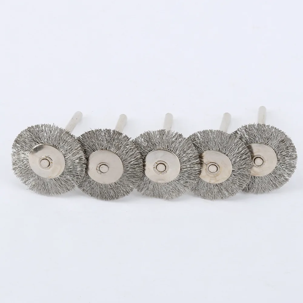 5Pcs Stainless Steel Wire Wheel Brushes Set Kit for Mini Drill Grinder Rotary Tools Dremel Accessories Polishing Brush Wheel