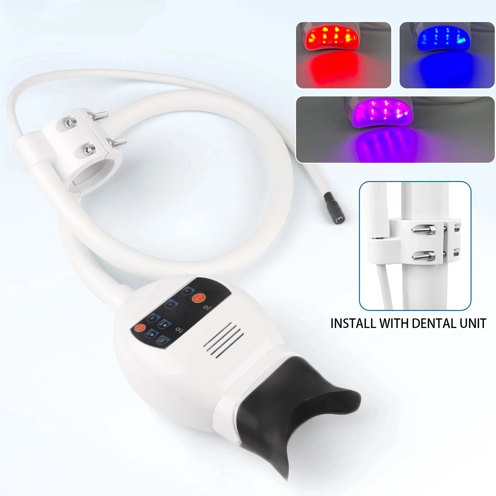 3 Color LED Teeth Whitening Bleaching Accelerator Dental Cold Light Lamp Professional Dentistry Chair Accessory