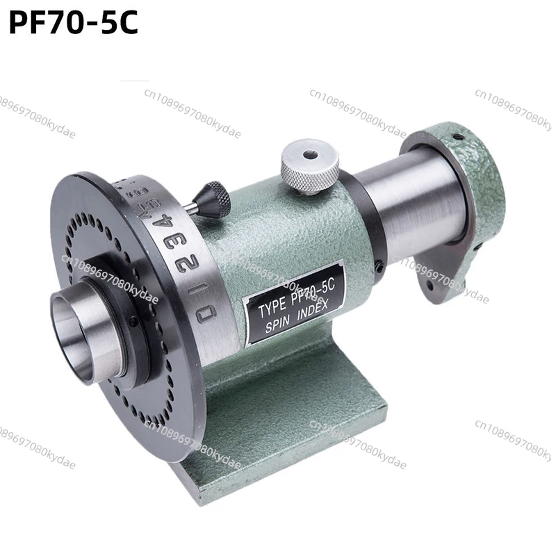 

NEW PF70-5C Simple Indexing Head 5C Chuck Milling Grinder Universal Jig Machine Tool Holder Compatible with 2 3 4 5 Inch Chucks