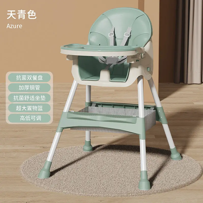 Foldable Baby Dining Chair Portable Infant Feeding Seat for Home