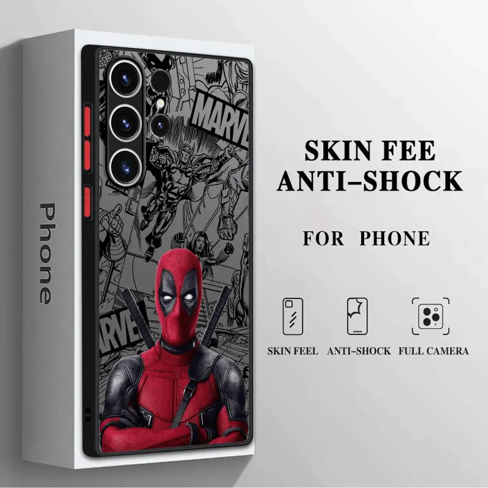 Marvel Deadpool Case for Samsung Galaxy S24 S22 Ultra Note 20Ultra S23 S20 FE S21 Note 20 10 Plus S9 S10Plus Soft Cover image 6