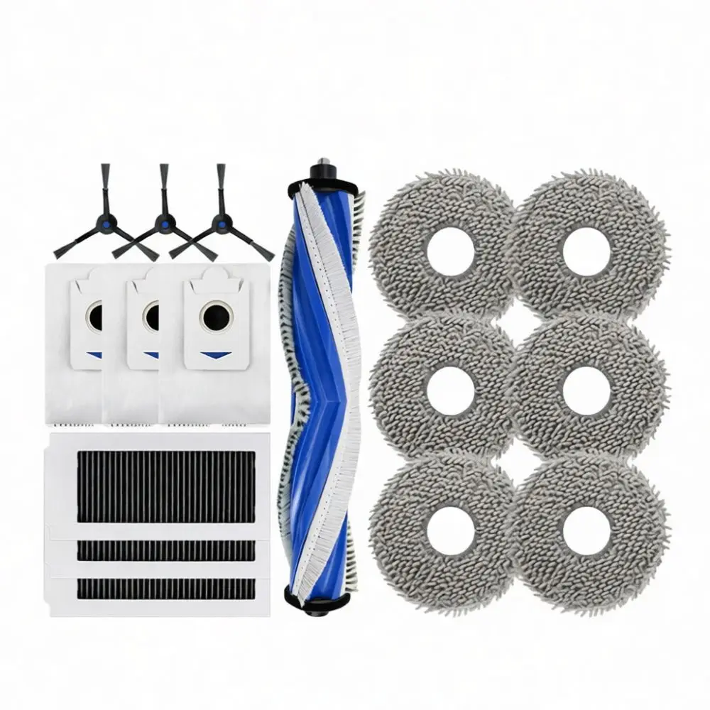 For Ecovacs X5 Pro X5 Max Ultra Robot Vacuum Spare Parts Set Main Brush Hepa Filter Side Brush Mop Cloth Cleaning Supplies