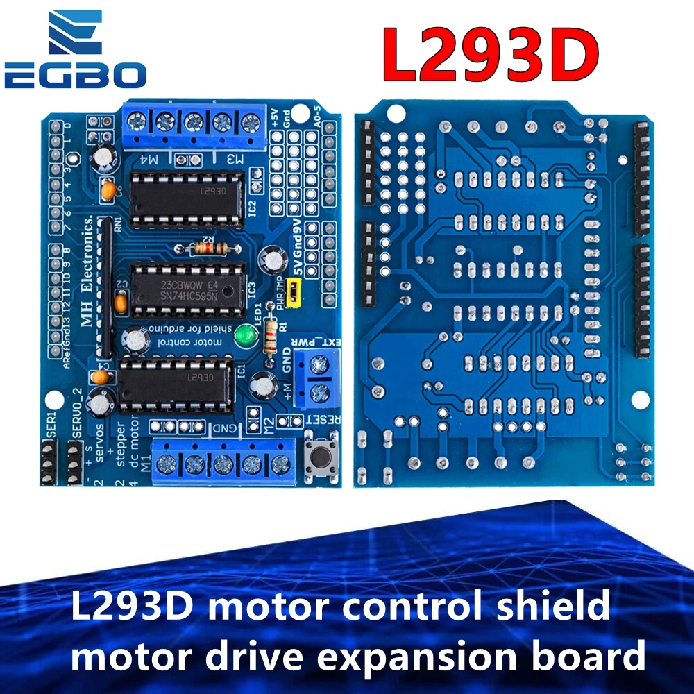 1PCS EGBO L293D motor control shield motor drive expansion board FOR Arduino motor shield