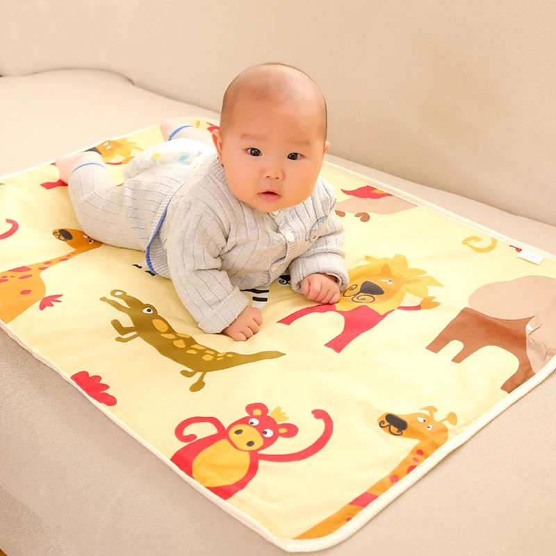 60*90cm New Baby Changing Pads Covers Reusable Baby Diapers Mattress Diapers For Newborns  Cotton Waterproof Sheet Changing Mat