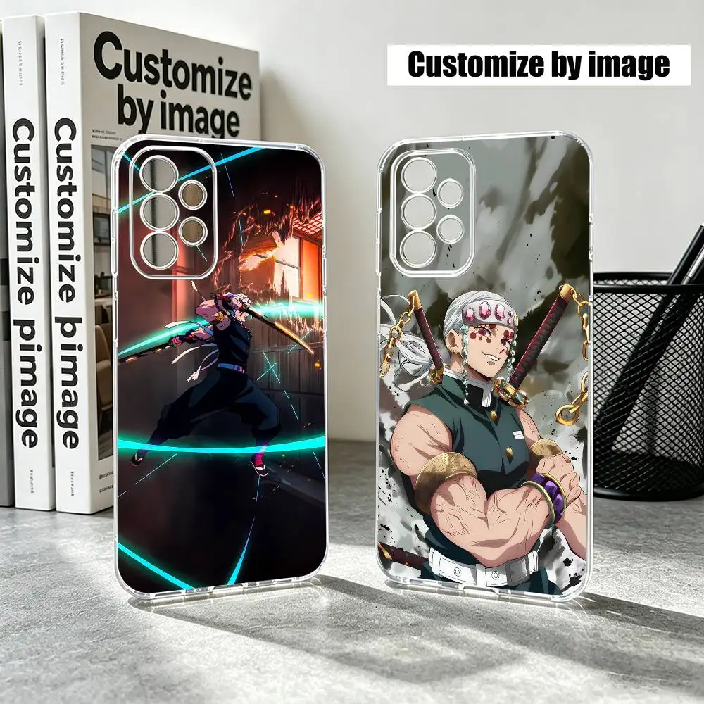 Demon S-Slayer Tengen Uzui Anime  Phone Case Transparent Silicone Soft For Samsung S25,S24,S21,S22,S23,S30,Ultra,S20,Plus,Fe