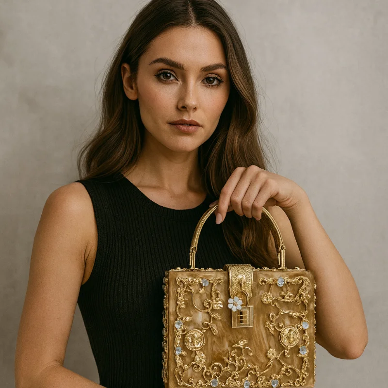 New Hardware Diamond Setting Women Bags Shoulder Crossbody Messenger Luxury Designer Handbags Suitcase Purse Makeup Evening Bags