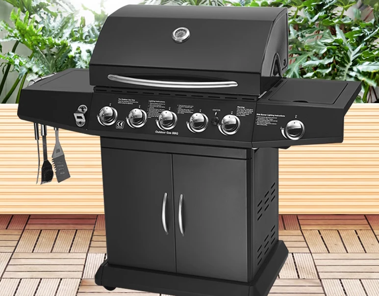 Fuel Gas Barbecue Household Courtyard Barbecue Stove Liquefied Gas Barbecue Car American Braised Oven