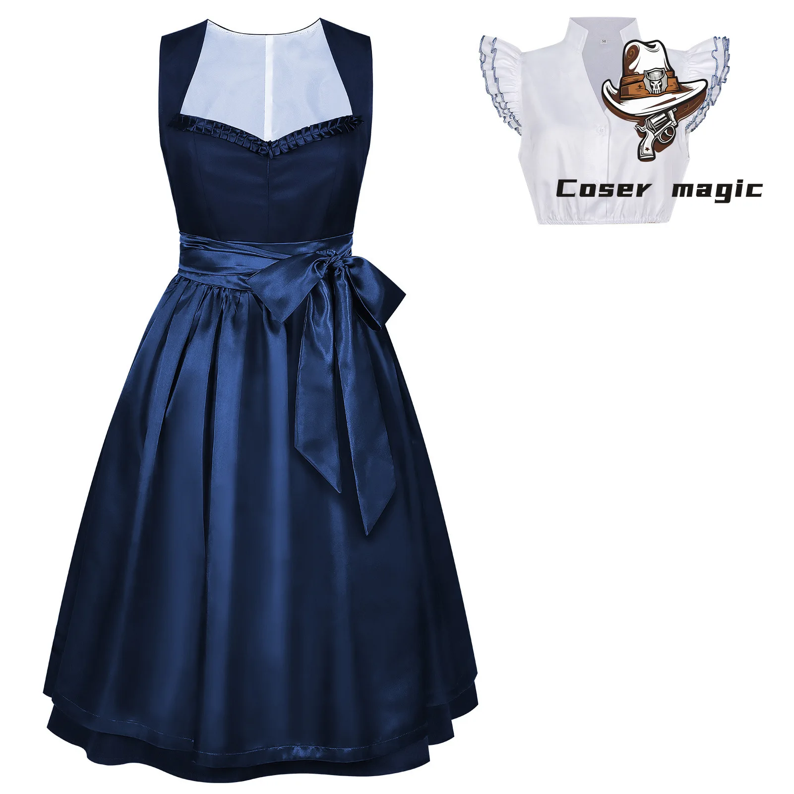 

Баварское платье-дирндль для Октоберфеста