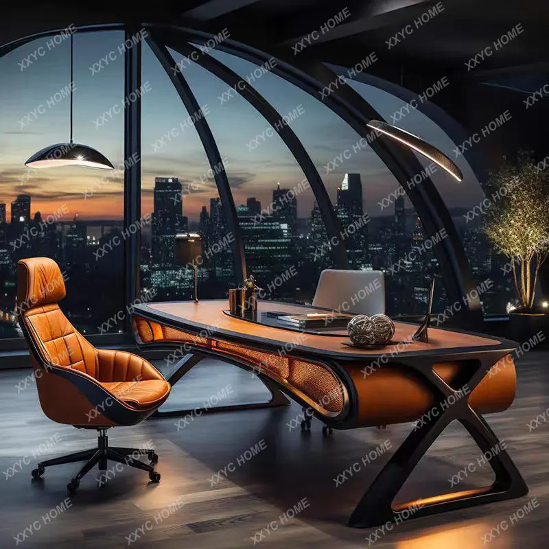Elegant and creative curved executive desk room offices office desks and workstations Computer desk Room desks