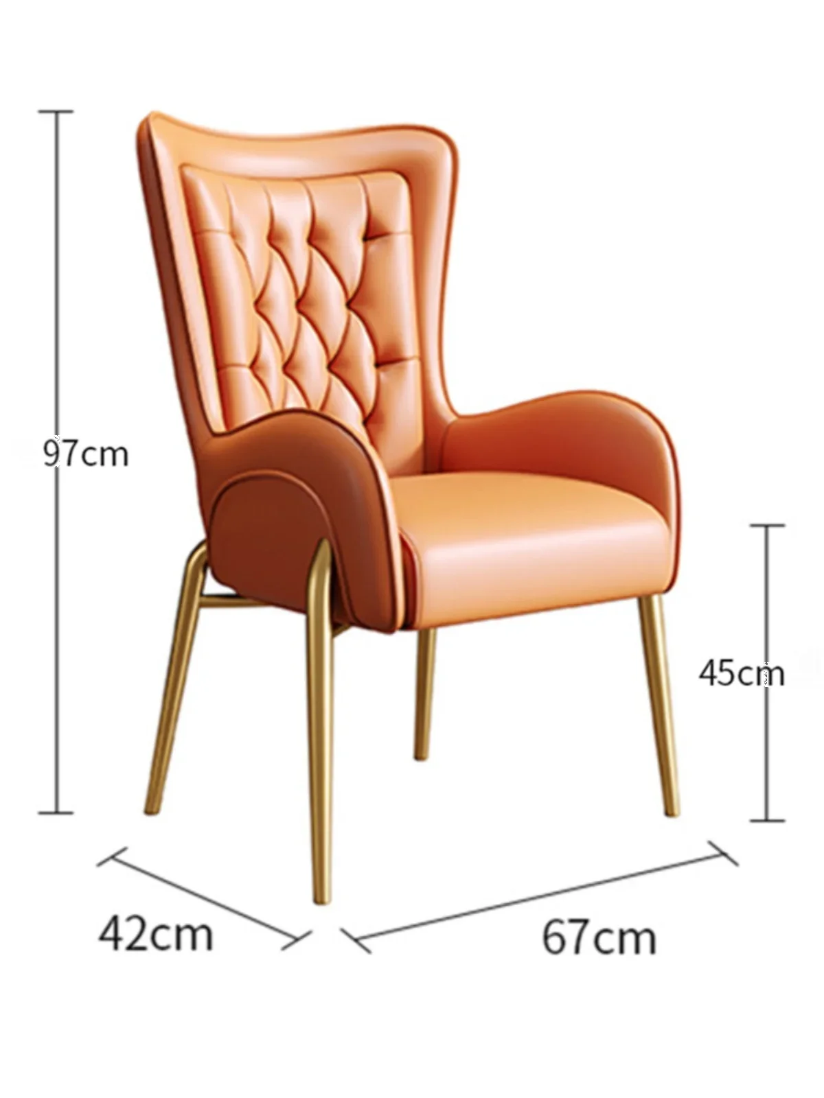 Nordic Restaurant Modern Simple Desk Chair Casual Home Backrest Nail Art Dressing Chair