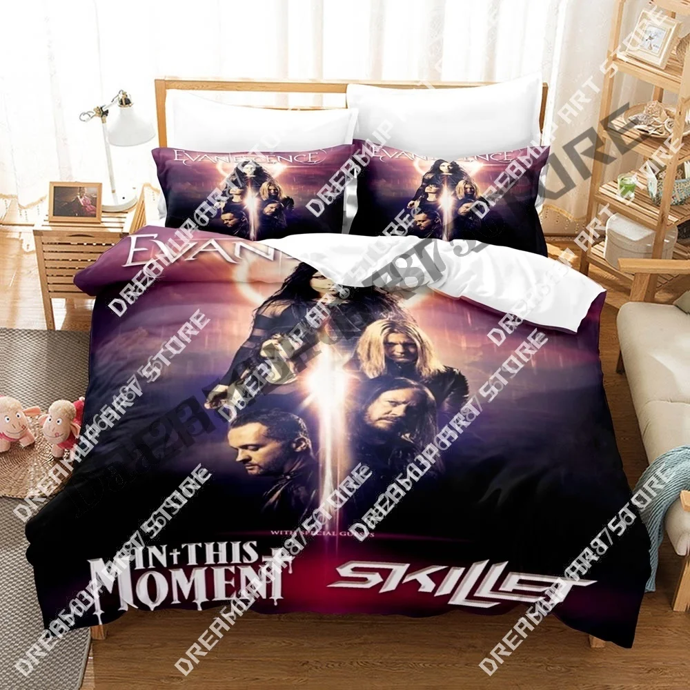 3D Print Evanescence Bedding Set Single Twin Full Queen King Size Bed Set Adult Bedroom Duvetcover Sets Anime Bed Sheet Set