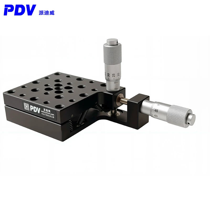Manual tilt stage Manual XY Two Axis Tilt Rotary Stage Pitch Deflection Platform PT-QX10