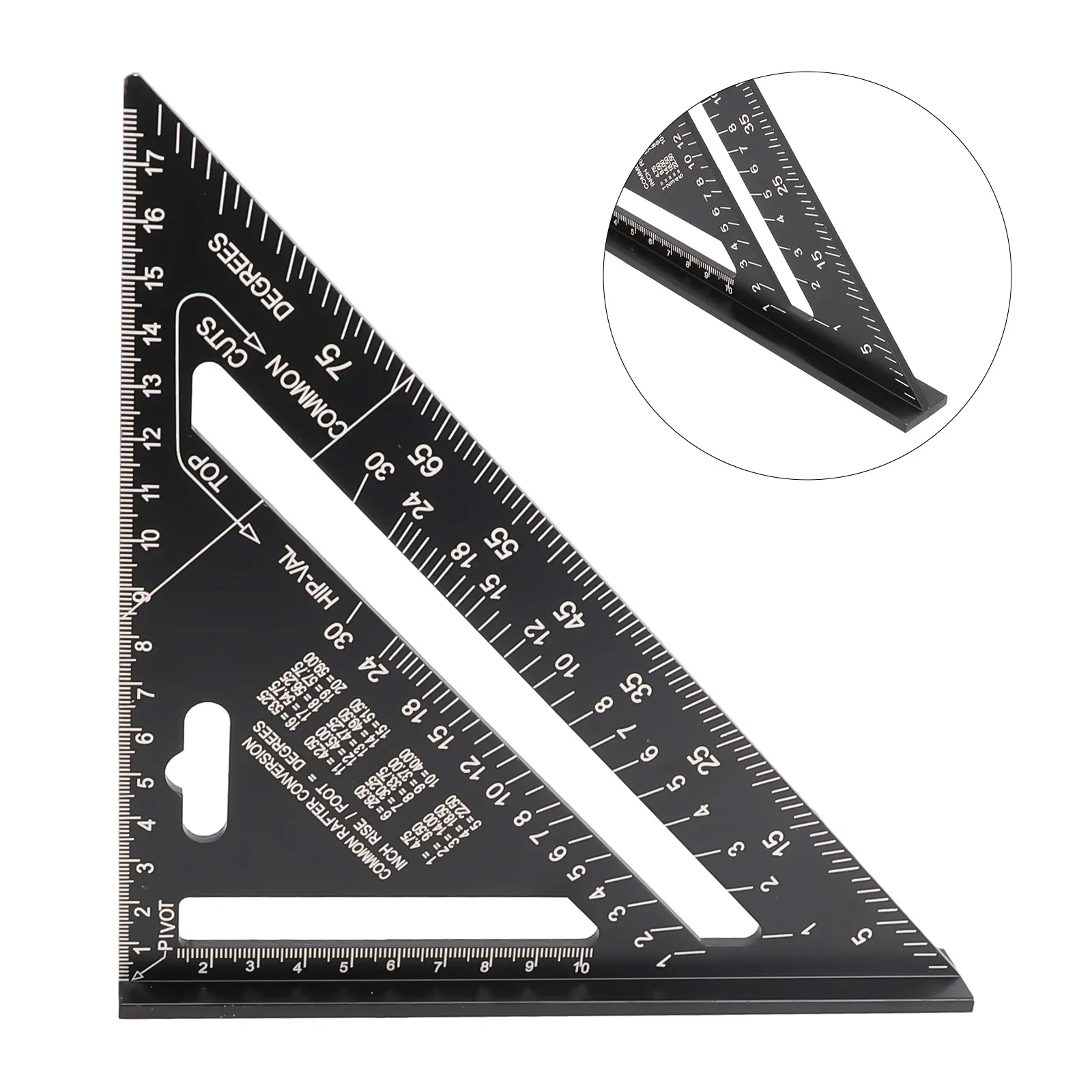 Precision Triangle ruler Tools Woodworking Accessories High accuracy Marking Metric Aluminum Alloy Angle Square