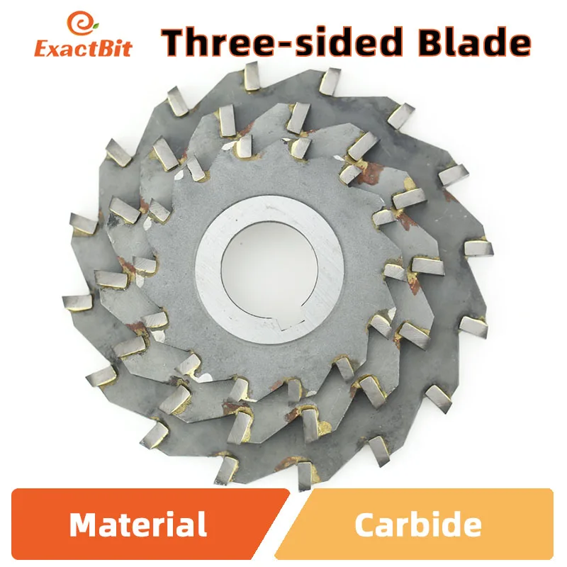 Three sided indexable disc saw milling cutter alloy tungsten steel tool cnc blade maching flat carbide tools