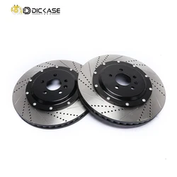 Koko Racing Front Floating 390*36mm Drilled and Slotted Disc Rear 356*22mm Two-piece Rotor for Audi Rs7 2014 Years