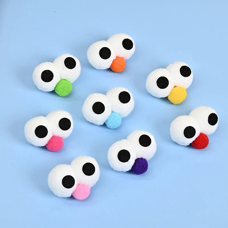 15pcs Cute Plush Eyes Fluffy Soft Clothing Accessories DIY Craftsmanship Handmade Sewing Accessory Multi Style Multi-functional view 4