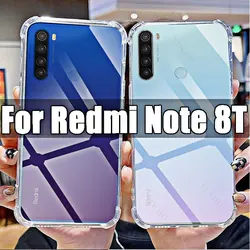 Soft Silicone Shockproof Clear Case for Xiaomi Redmi Note 8T TPU Transparent Covers Shell for Redmi Note8T 6.3