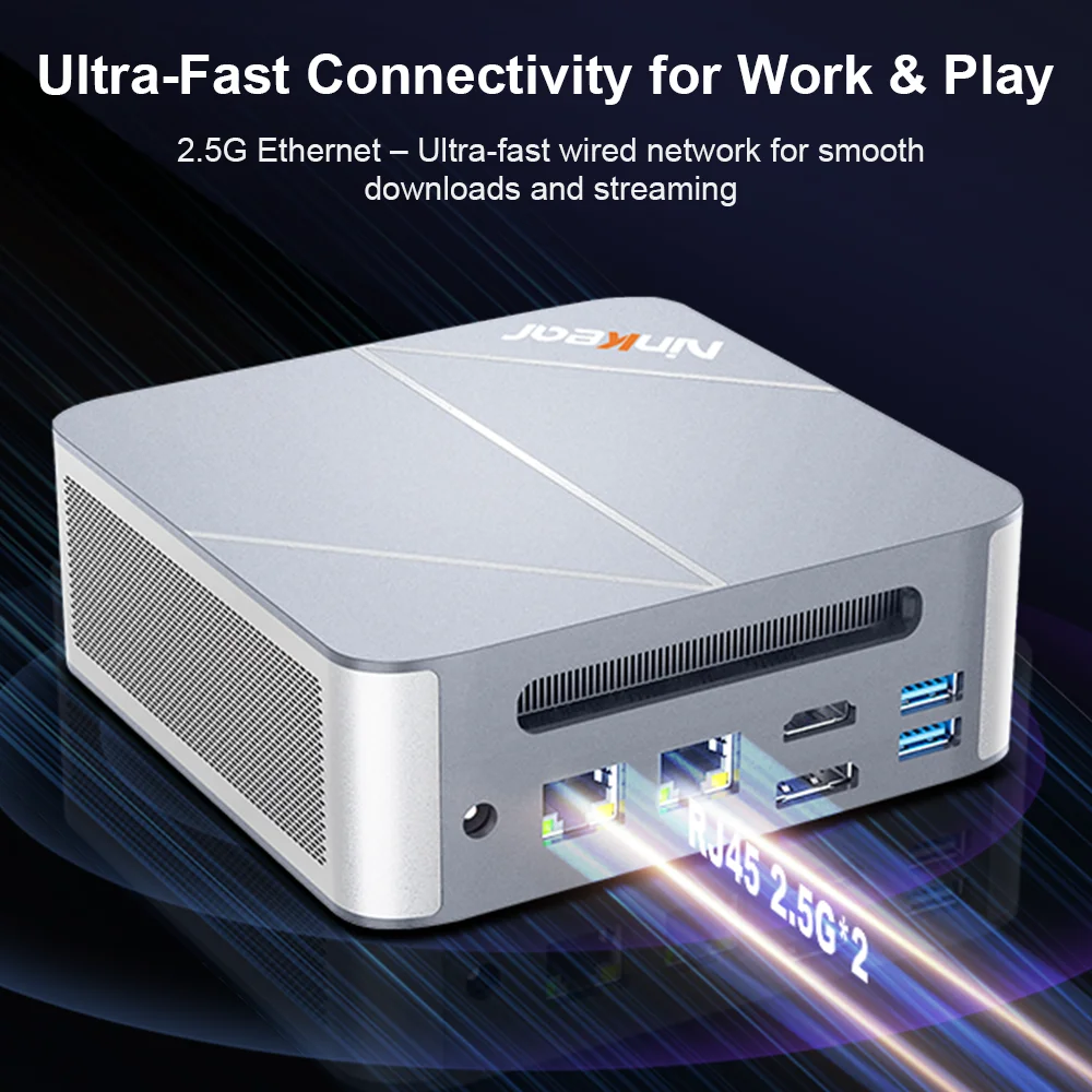 Ninkear L12 Pro Mini PC Intel Core i9-12900HK, 14 Cores 20 Threads, 16GB DDR4 RAM, 1TB SSD, Compact Desktop Computer for Home Office, Everyday Multitasking, Study, Web Browsing and Home Entertainment