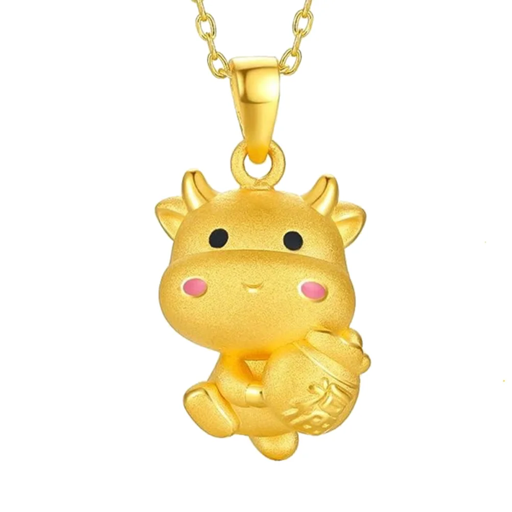 Golden Cow Pendant … - image