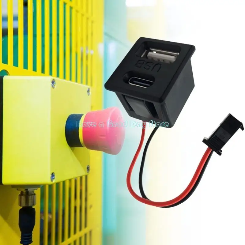 462D 3PCS Fit Power Outlets With USB And Type C Connection Port Fast Charging