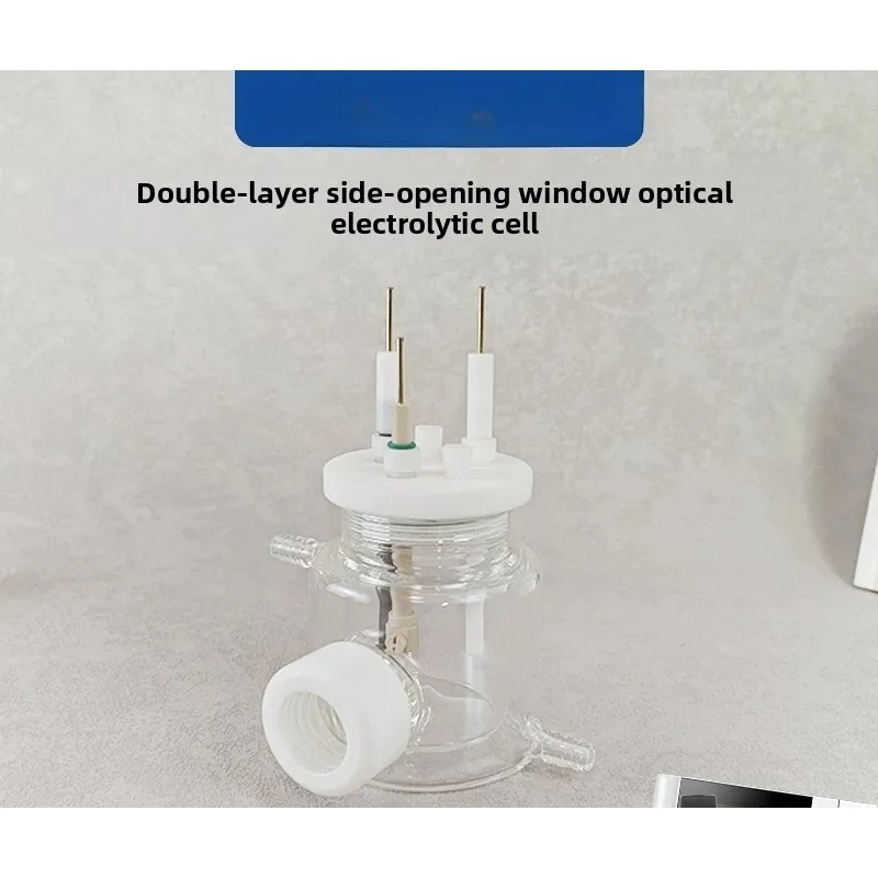 Constant Temperature Optical Water‑Jacketed Sealed Electrochemical Cell, Windowed Spectroelectrochemical Tank
