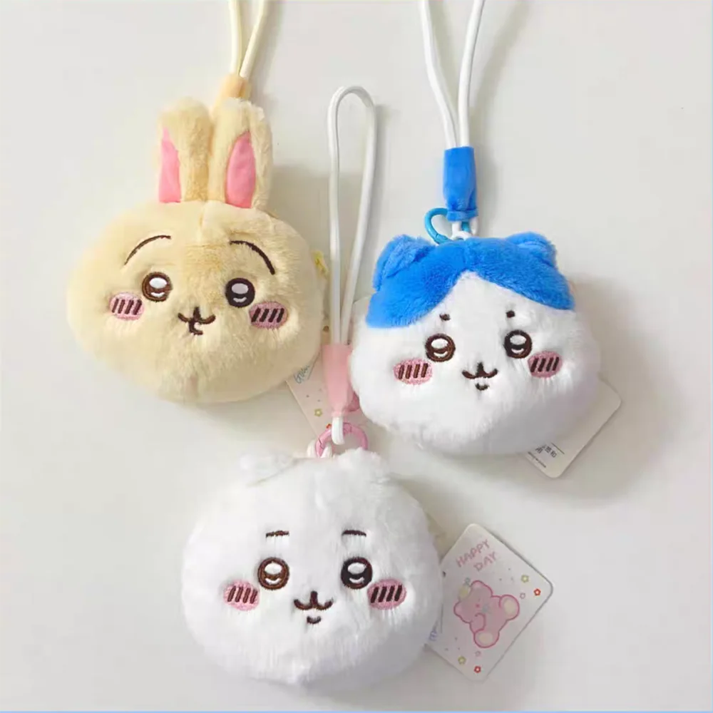 

Новый плюшевый кошелек Chiikawa Usagi Kawaii Hachiware, аксессуар для рюкзака, студенческий кошелек, сумка для хранения общественных транспортных карт