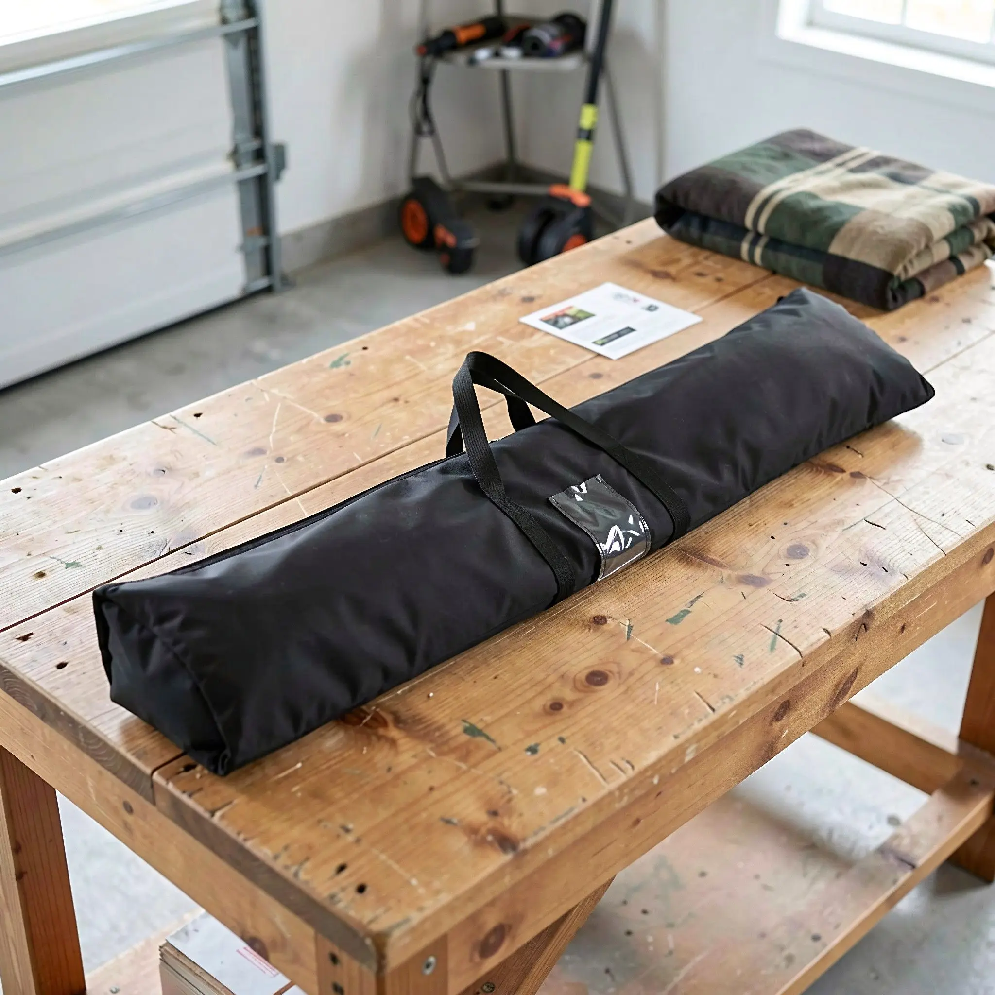 Waterproof Flag Pole Storage Bag 47.2x8.6 Inch Feather Flag Case Beach Banner Pole Travel Advertising Carry Carrying Case Bag