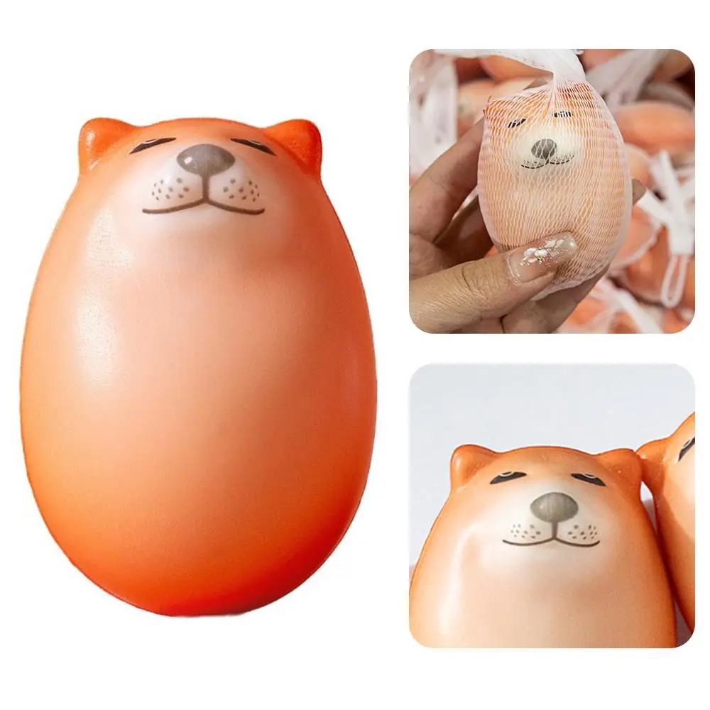 ของตกแต่งโต๊ะทำงานรูปไข่สไตล์ชิบะอินุ 1/3/5/10 ชิ้น ทำจากวัสดุ PU รูปทรงไข่เหมือนจริง ของตกแต่งบ้านและสำนักงาน ของขวัญคริสต์มาสสุดสนุก