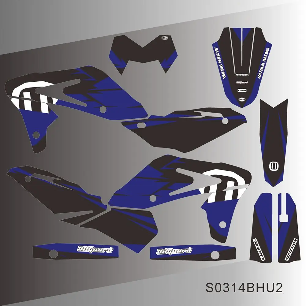 For HUSQVARNA SM610 SMR610 SM SMR 610 2005 2006 2007 2008 2009 2010 Graphics Decals Stickers Motorcycle Background Custom Number