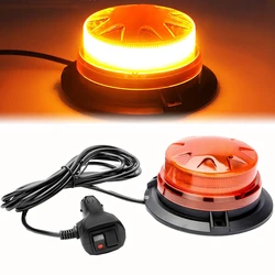 Amber 24 Led Car Strobe Lights, Blue Car Roof Safety Warning Light, LED Emergency Flash Beacon for Forklift Golf Car Trucks