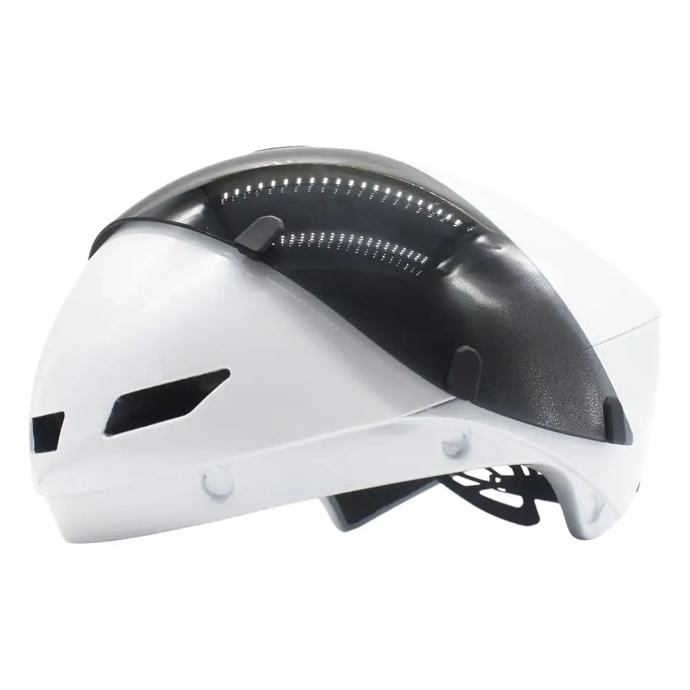 YUMAJ TT Bicycle Helmet Aerodynamic Triathlon-Specific Cycling Helmet with Panoramic Surround Magnetic Goggles YM-88