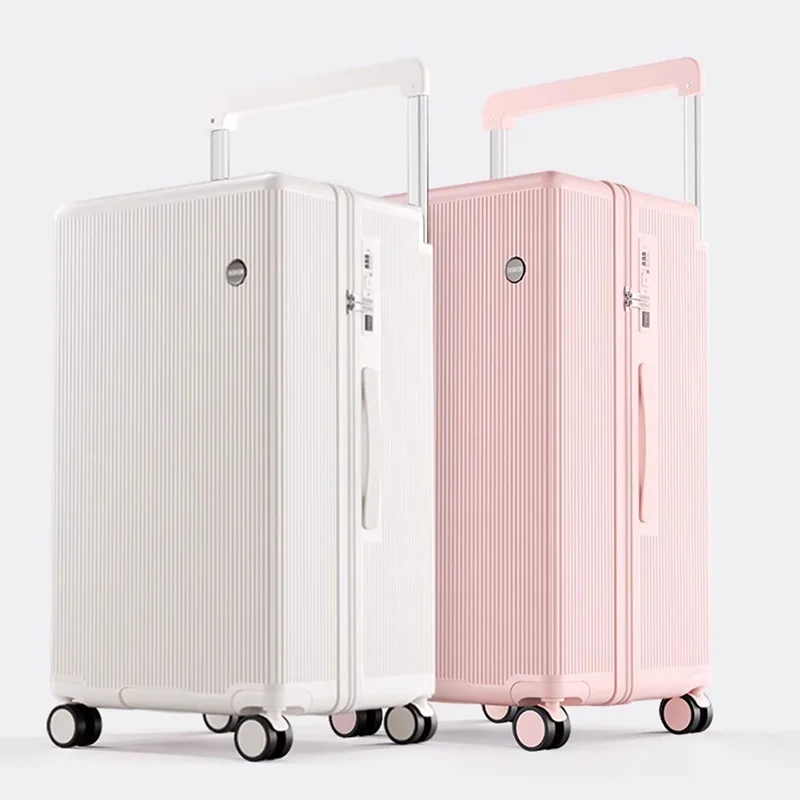

Wide-handle Luggage with Five Wheels Large Capacity 32-inch Travel Suitcase 20-inch Zippered Model Password Borading Laggage