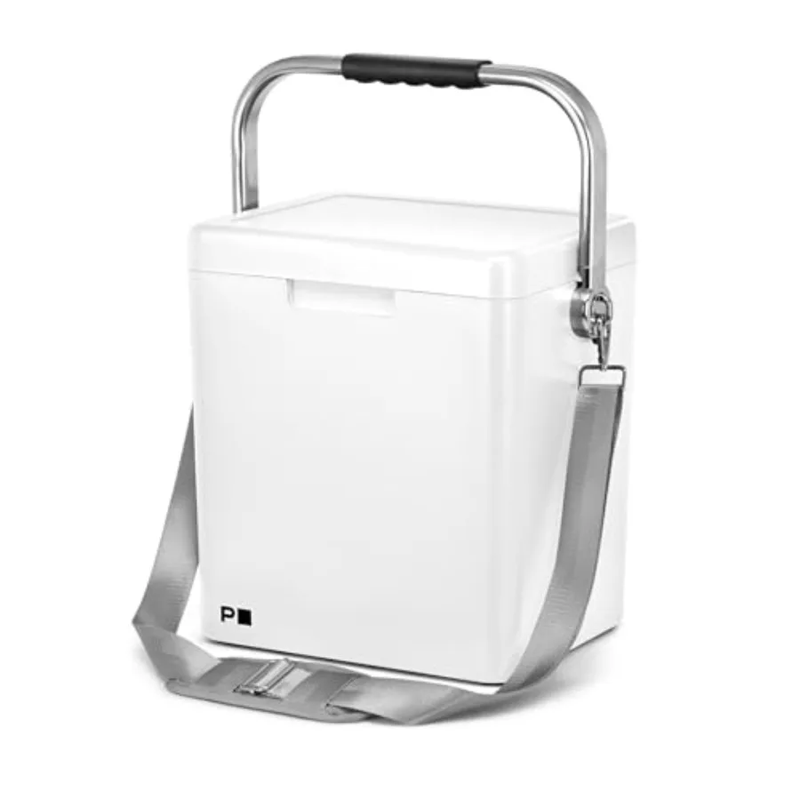 

14Qt Cooler, Serving Tray Base and Lid Combo, Adjustable Shoulder Strap, Bottle Opener, Non-Skid Feet, Great Size for Traveling