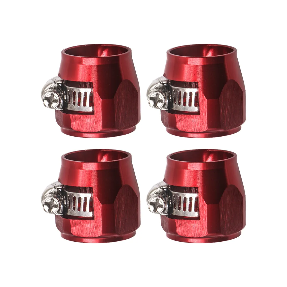 

Car modified fuel pipe hose accessories clamp truing clamp 4 pieces water hose trimmer clamp AN clamp