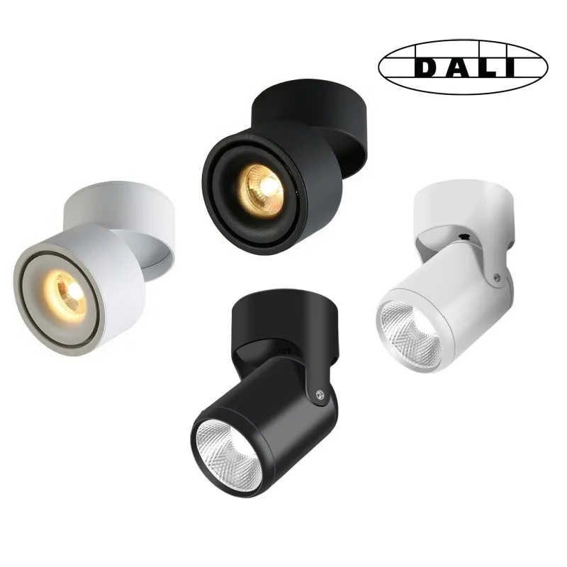 

DALI dimming LED anti-glare ceiling light DT6 DT8 COB spotlights downlights 7W 12W 360 rotation AC200-250V Shop Indoor lighting