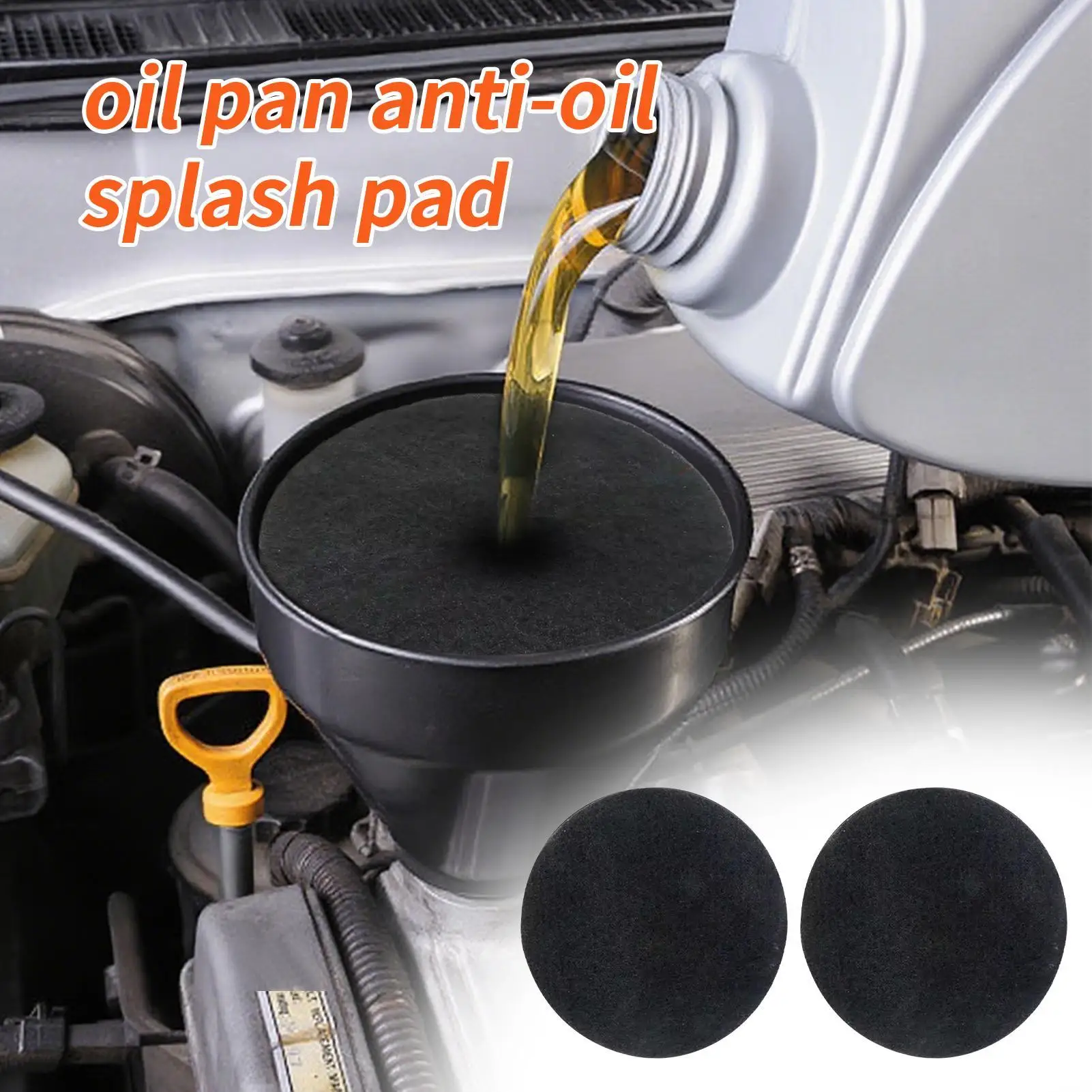 

Комплект из 2 защитных поддонов для слива масла, предотвращающих разбрызгивание, для замены масла в автомобиле, защита пола при ремонте транспортных средств