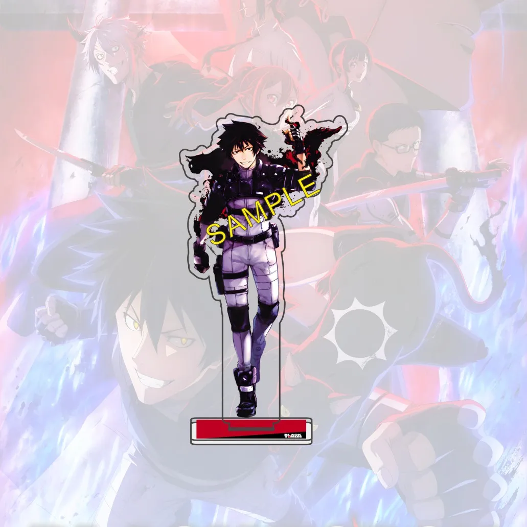 Anime BLACK TORCH 15cm Acrylic Figure Jiro Ichika Rago Standing Model Desktop Decoration Fan Gift Keychain
