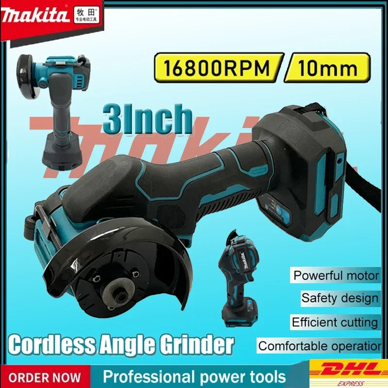 

Makita Cordless 3 Inch Angle Grinder Electric Cutting Circular Saw Power Tool for DIY And Professional Use