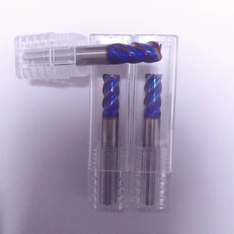 HRC65 4-12mm Fresa quadrata piatta in metallo duro 4 flauto, fresa per macchina CNC