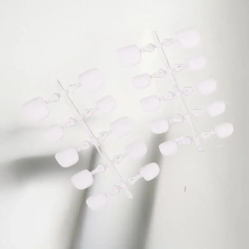 100PCS Kids False Nails Press On Nails Coffin Artificial Nails Clear Fake Nail Tips For Extension Manicure Tool