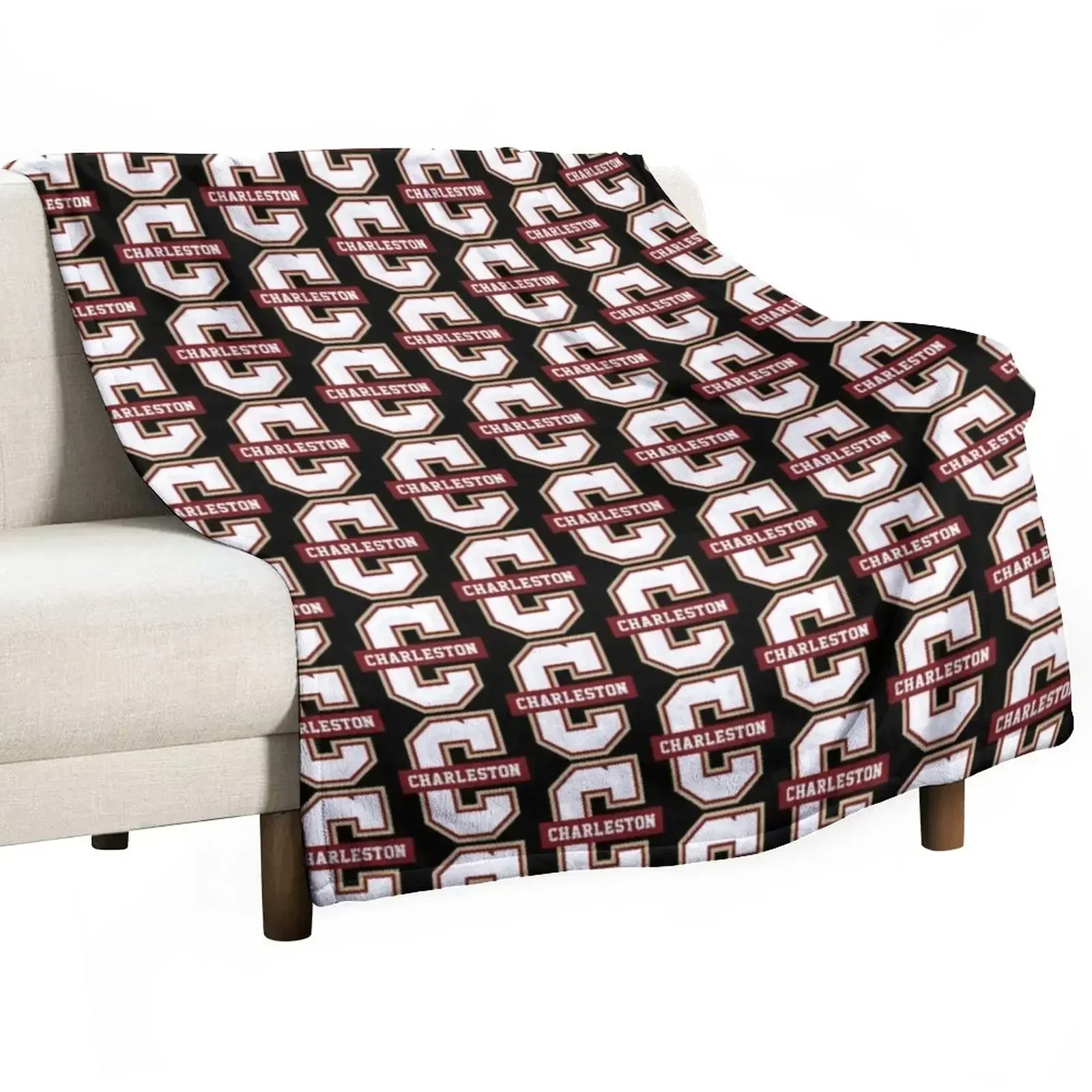 College of Charleston Cougars Throw Blanket Blankets Sofas Of Decoration Blankets For Sofas Bed Blankets