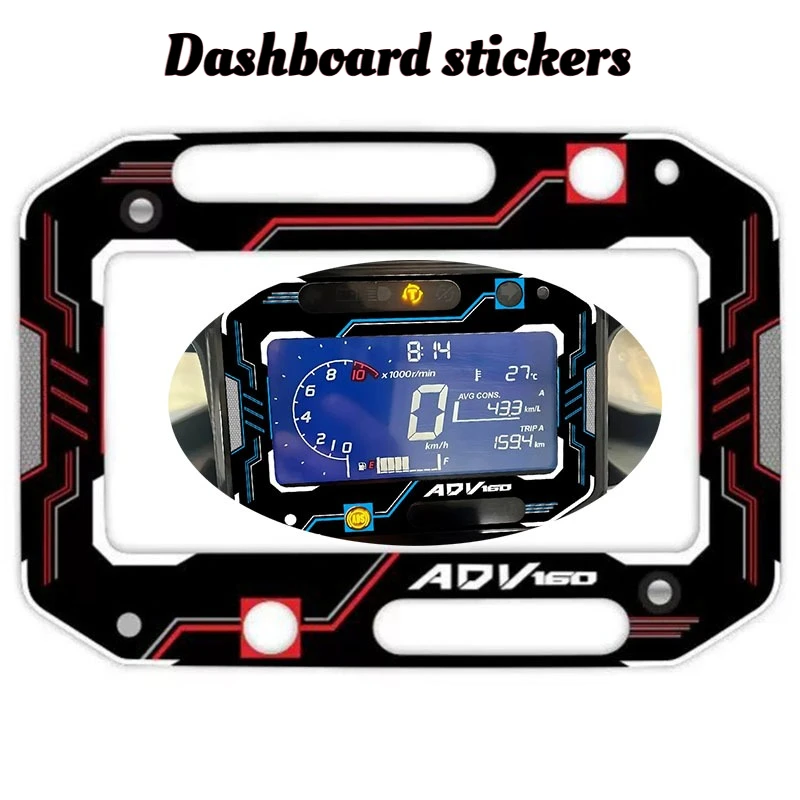 

Dashboard 160 Stickers Motorcycle Decorative Decal Modified Accessories Protective Film ADV 160 Special Funds Waterproof Sunproo