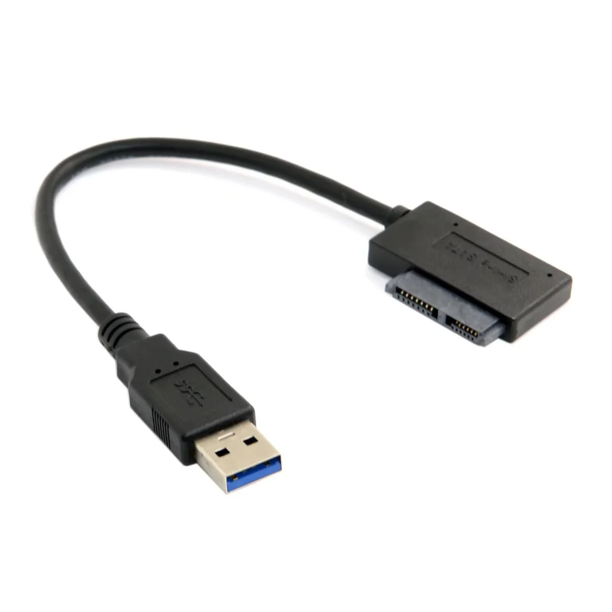 JavicTech USB 3.0 to SATA 7+6 13pin Slimline Sata Adapter Cable 5Gbps Compatible for Laptop CD DVD ROM Optical Drive