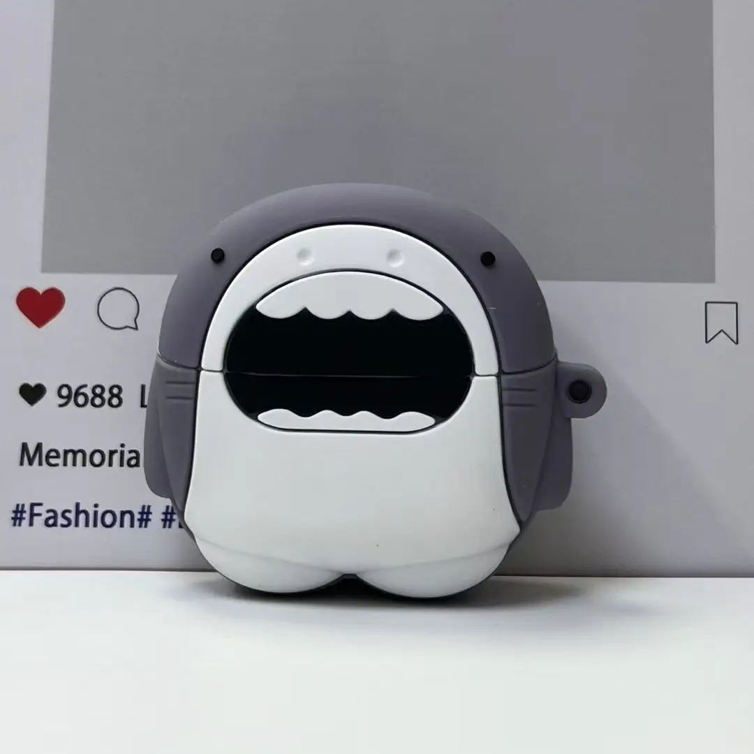 3D Leuke Cartoon Silicone Soft Case Cover Voor Redmi Buds6 Lite Echte Draadloze Bluetooth Oortelefoon Beschermhoes Shark Shiba Inu