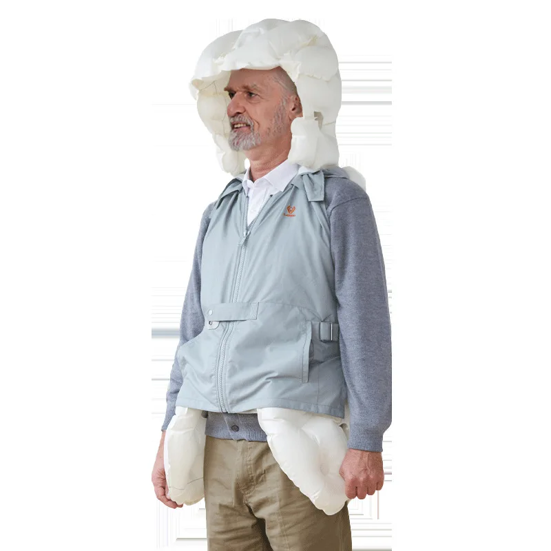 

Anti-drop vest artifact for the elderly Airbag suit Walking anti-drop head protection artifact Intelligent lightweight