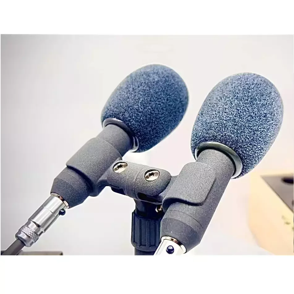 

Professional Live Steaming Recording Dual Mic Support Custom LOGO Studio Binocular Microphone