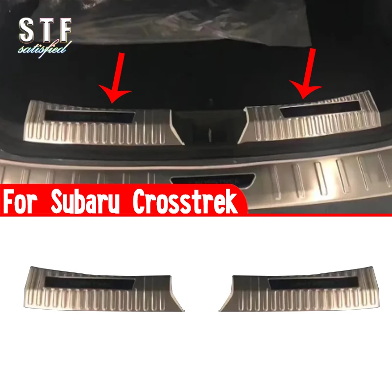 

Stainless Steel Interior Rear Bumper Sill Protector Accessories Stickers For Subaru Crosstrek 2024 2025