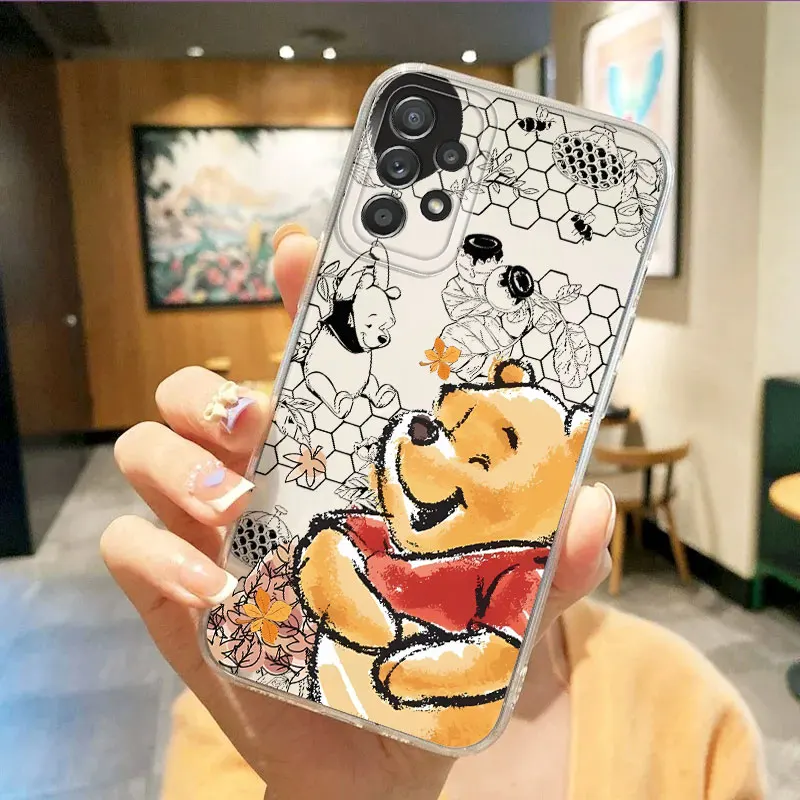 ديزني ويني ذا بوه واضح لينة قضية الهاتف لسامسونج غالاكسي A55 A50 A51 A53 A07 A54 A73 A06 A31 A02 A72 A05 A71 A04 A56 A52 #5