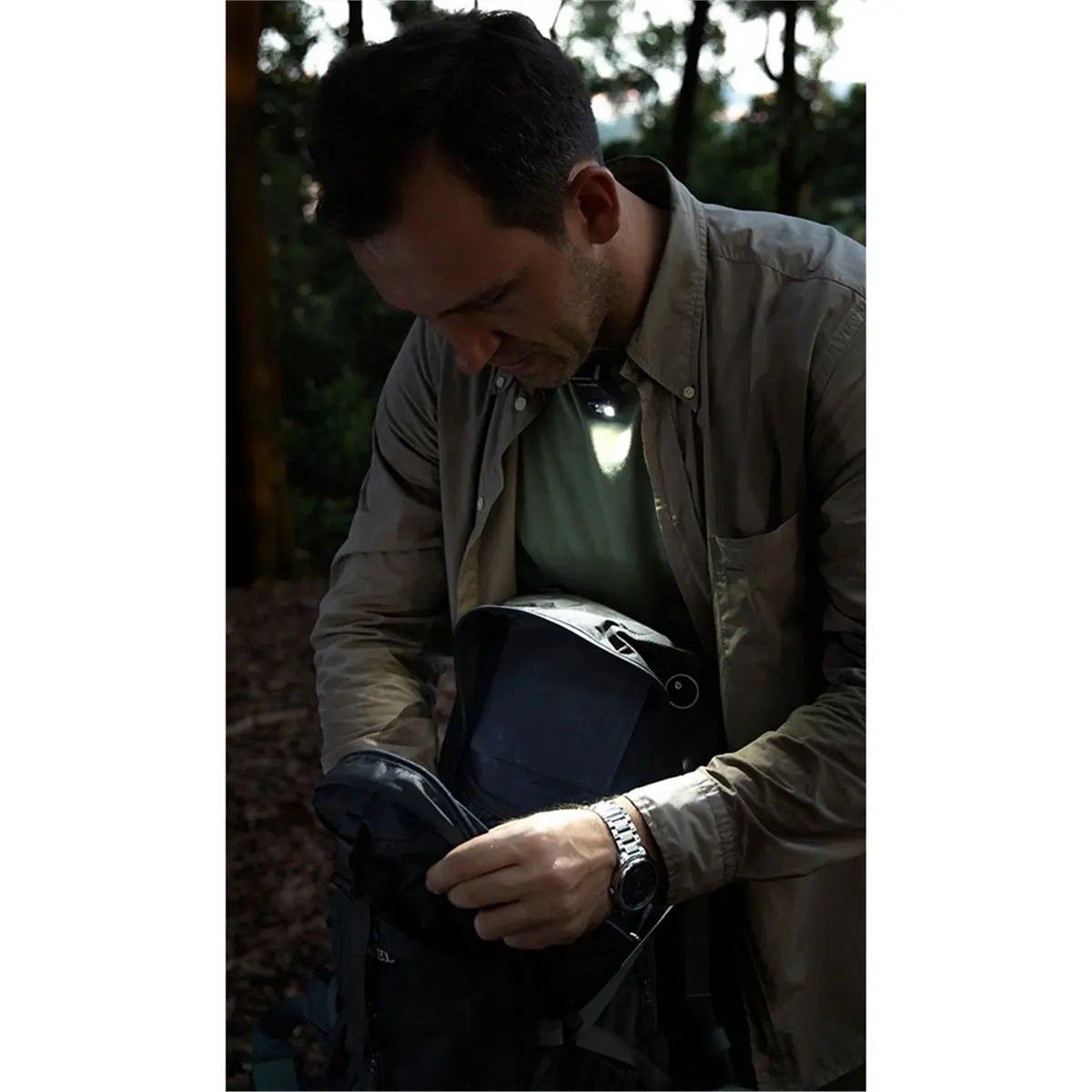 AA19 Three Light Source Magnetic Clip Lamp Outdoor Headlight Portable Mini Flashlight Cool Gifts