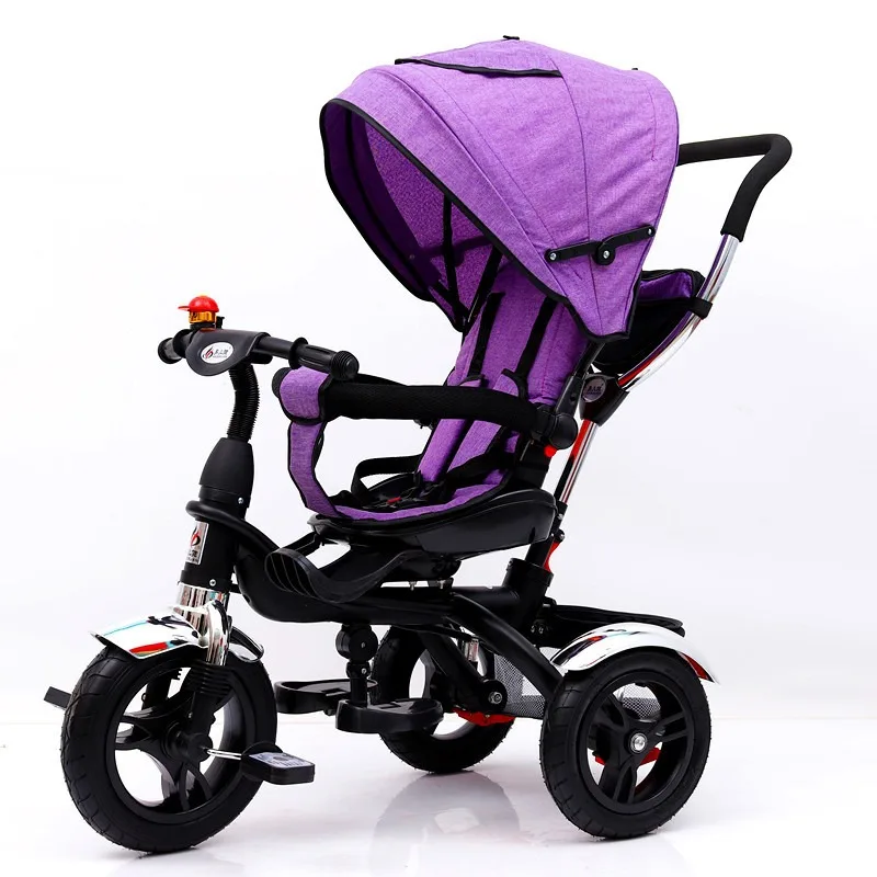 New tricycle for children, bicycle, stroller, revolving seat, 1 seat, 6-year-old stroller